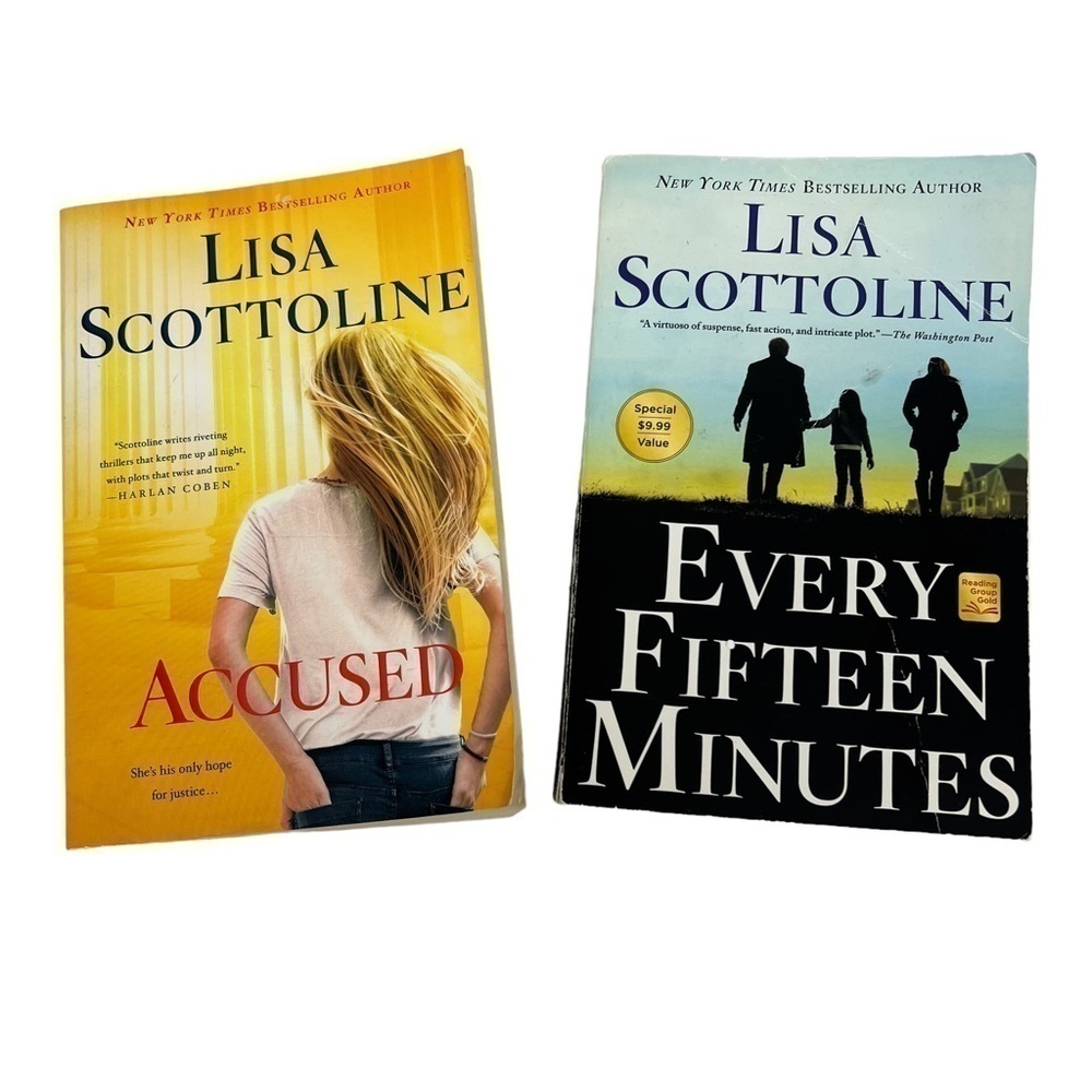 LISA SCOTTOLINE Books/Novels Bundle of 2 Fiction Trade Paperbacks Thriller